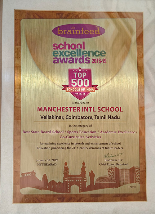 Brainfeed School Excellence Awards 2018–19