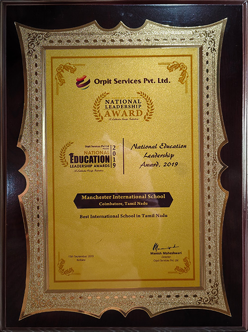 National Education Leadership Award 2019